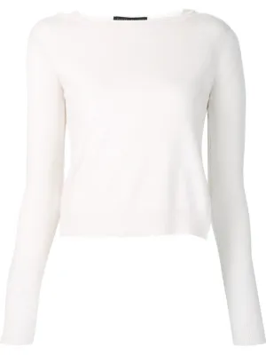 ruffled layered hem pullover