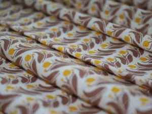 Sunny Yellow Cotton Rayon Fabric
