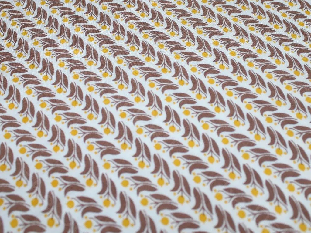 Sunny Yellow Cotton Rayon Fabric