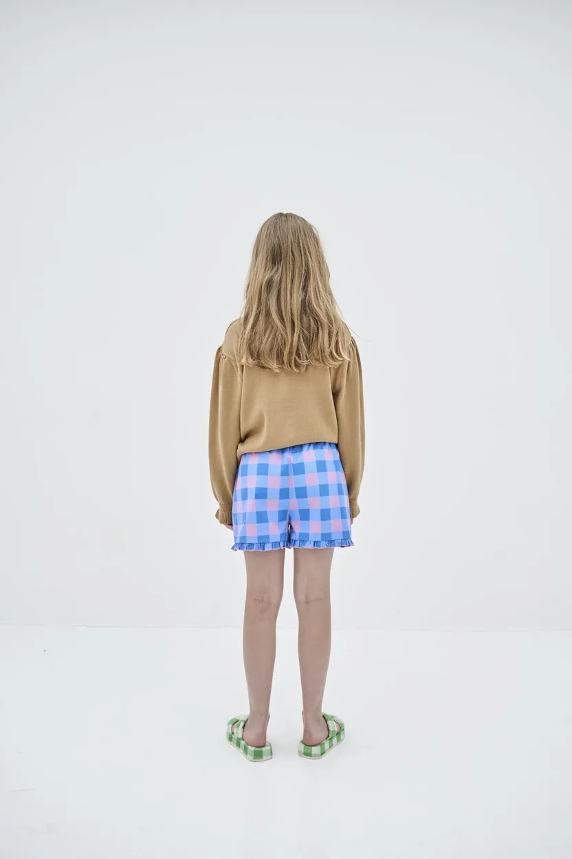 Sweater Knit Ruffle Powder