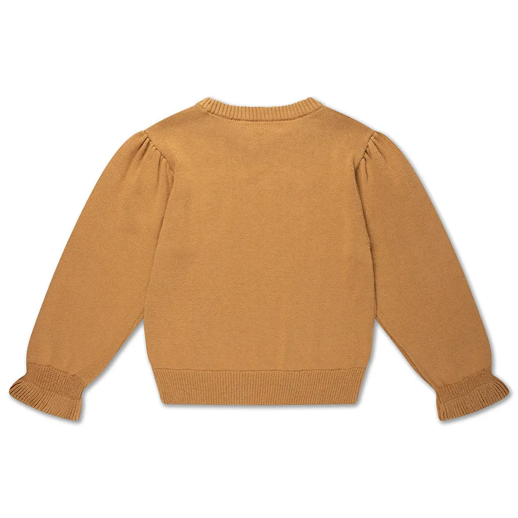 Sweater Knit Ruffle Powder