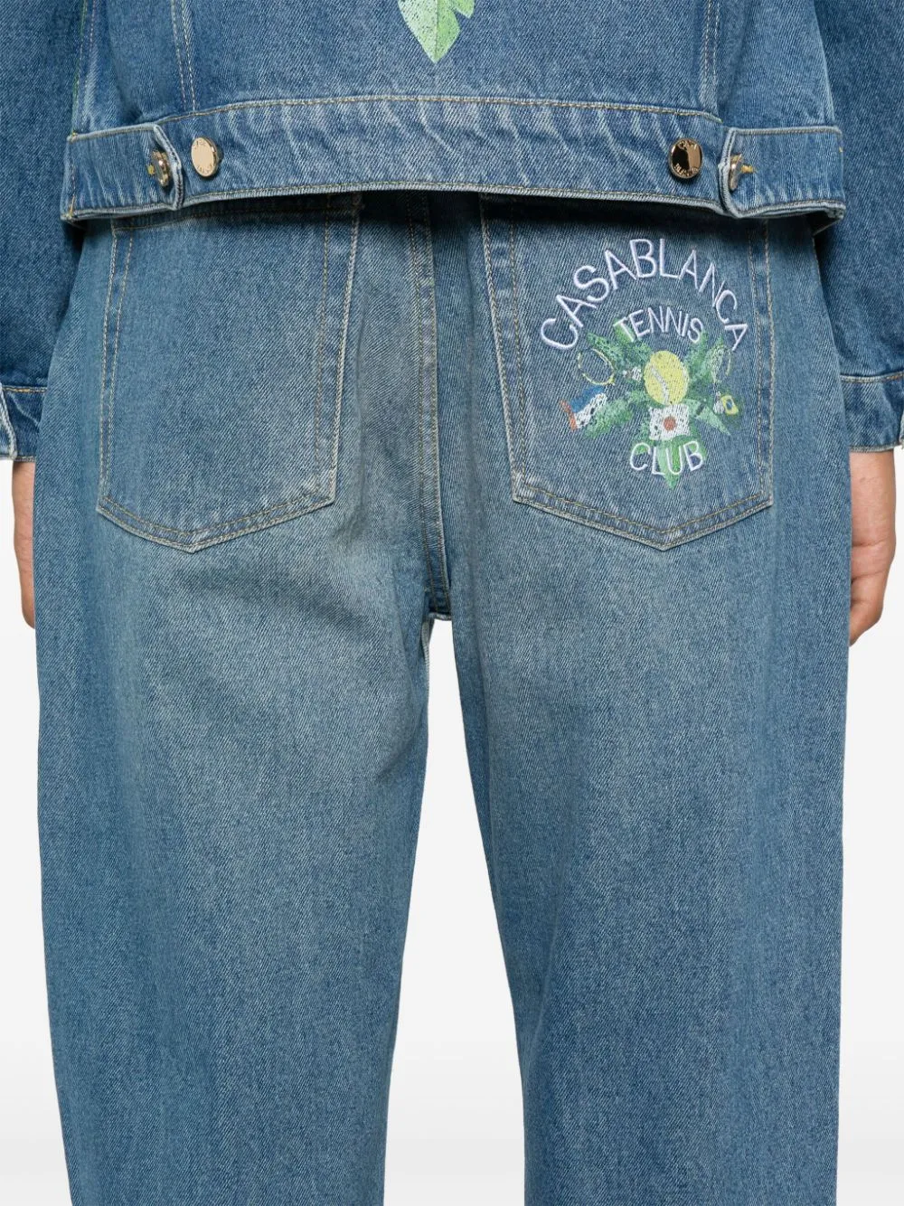 Tennis Club tapered-leg jeans