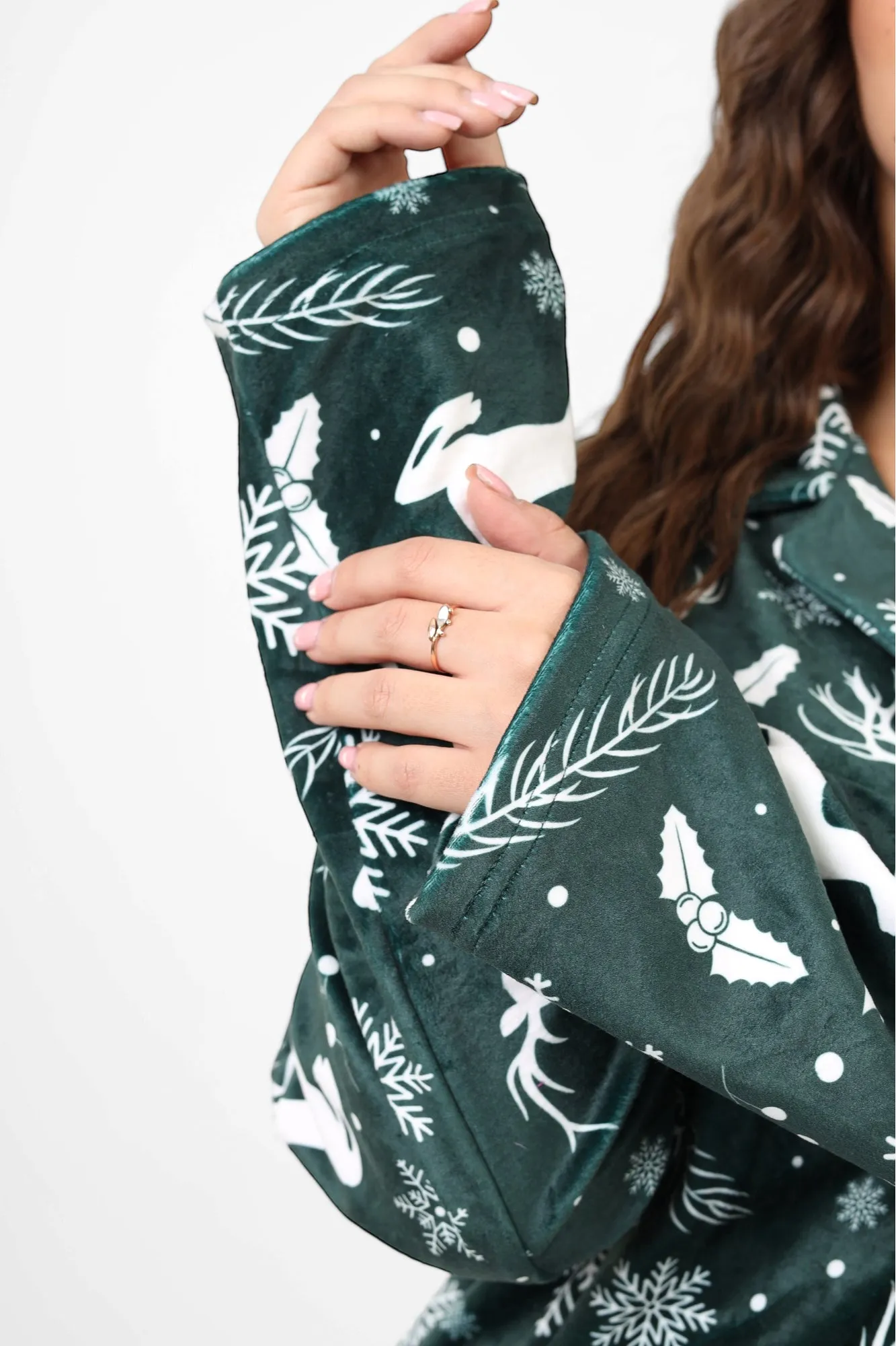 The Deer Classic pjs - Emerald Green