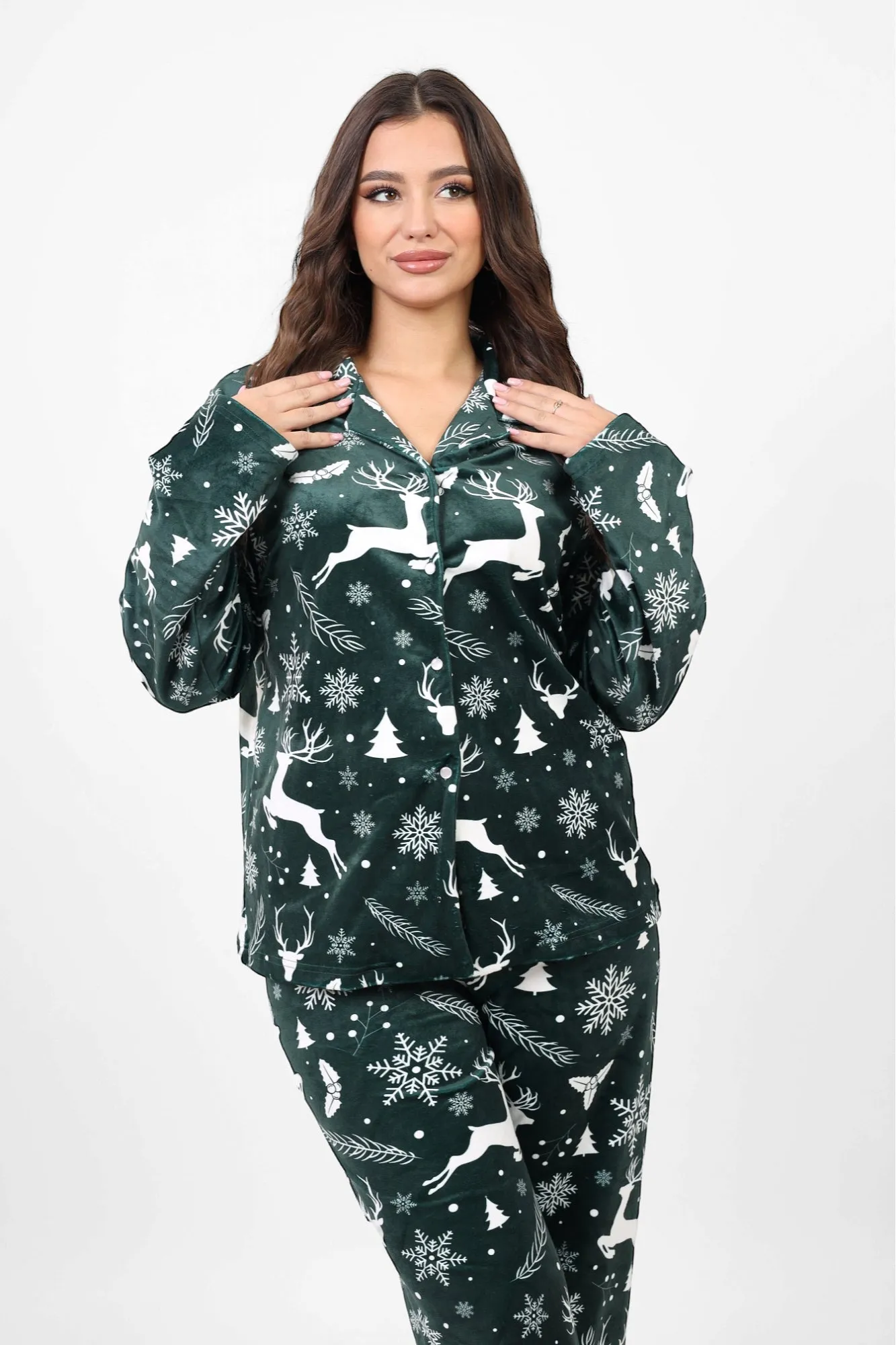 The Deer Classic pjs - Emerald Green