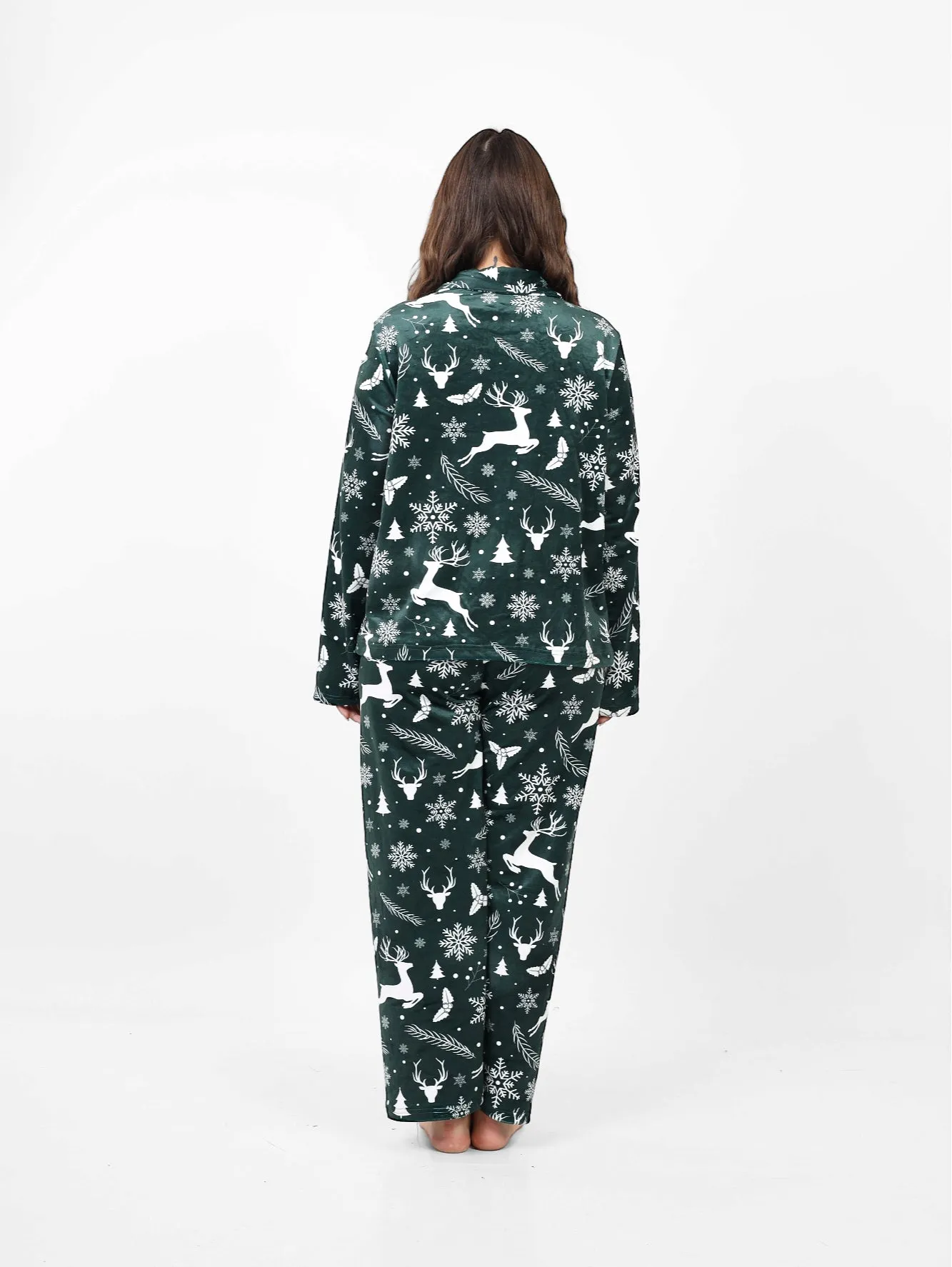 The Deer Classic pjs - Emerald Green