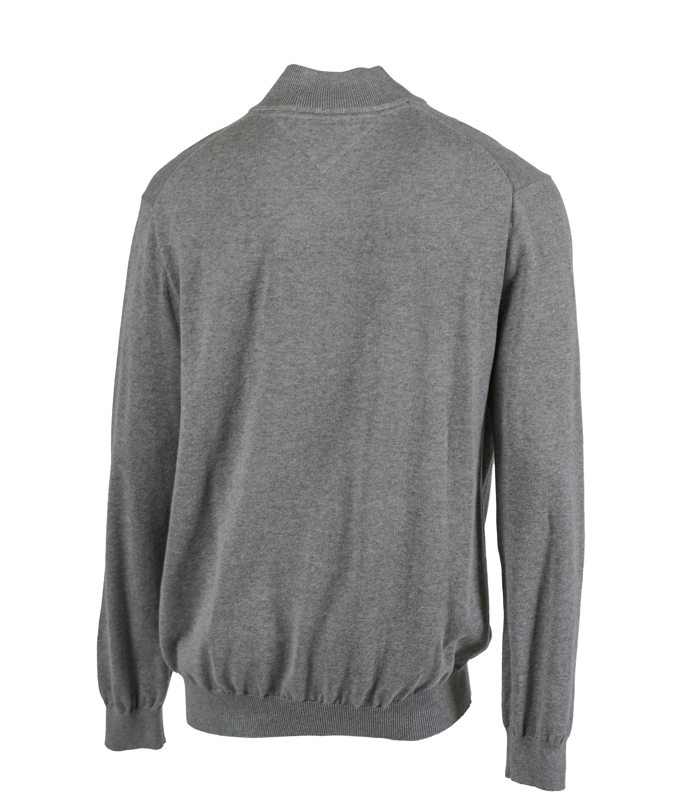 Tommy Hilfiger Men's Quarter Zip Long Sleeve Sweater Gray Size XXL