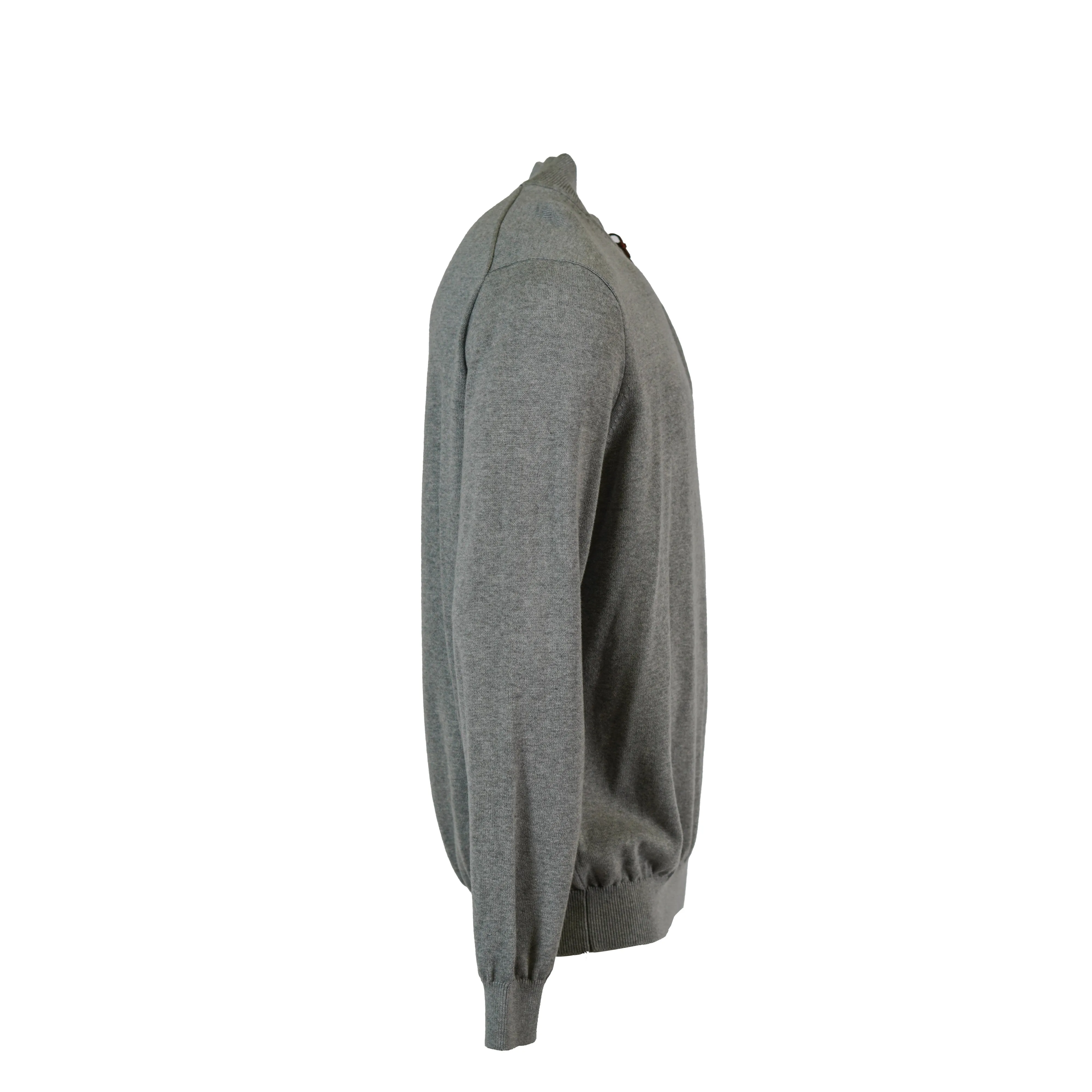 Tommy Hilfiger Men's Quarter Zip Long Sleeve Sweater Gray Size XXL