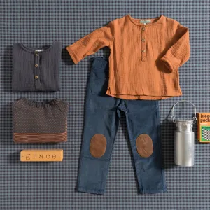 TROUSERS / INDIGO CORDUROY
