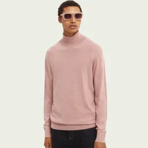 Turtleneck Pullover (Pink Cloud Melange)
