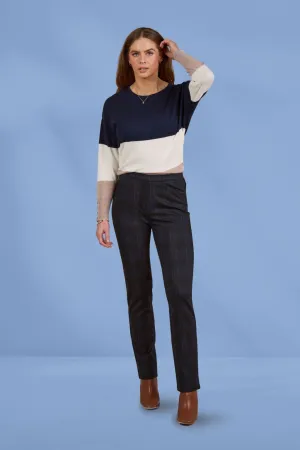 Vassalli Slim Leg Ponti Pull On Pants Neptune