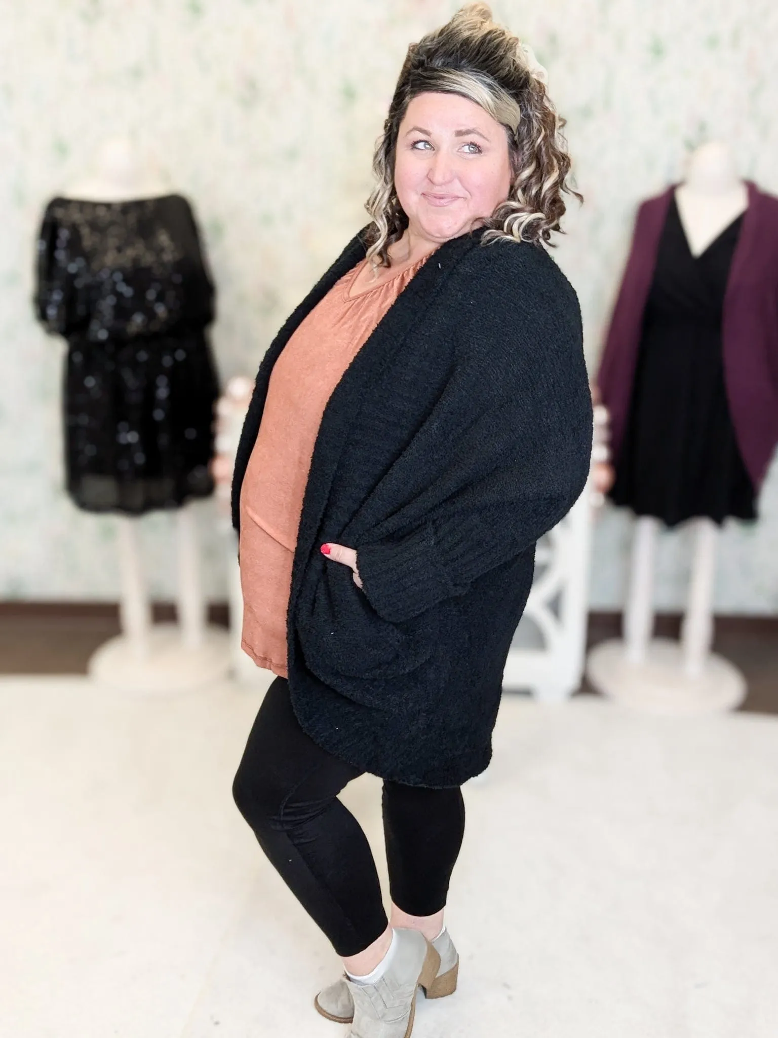 Vicki Cozy Cocoon Cardi w/Pockets (4 COLORS!)