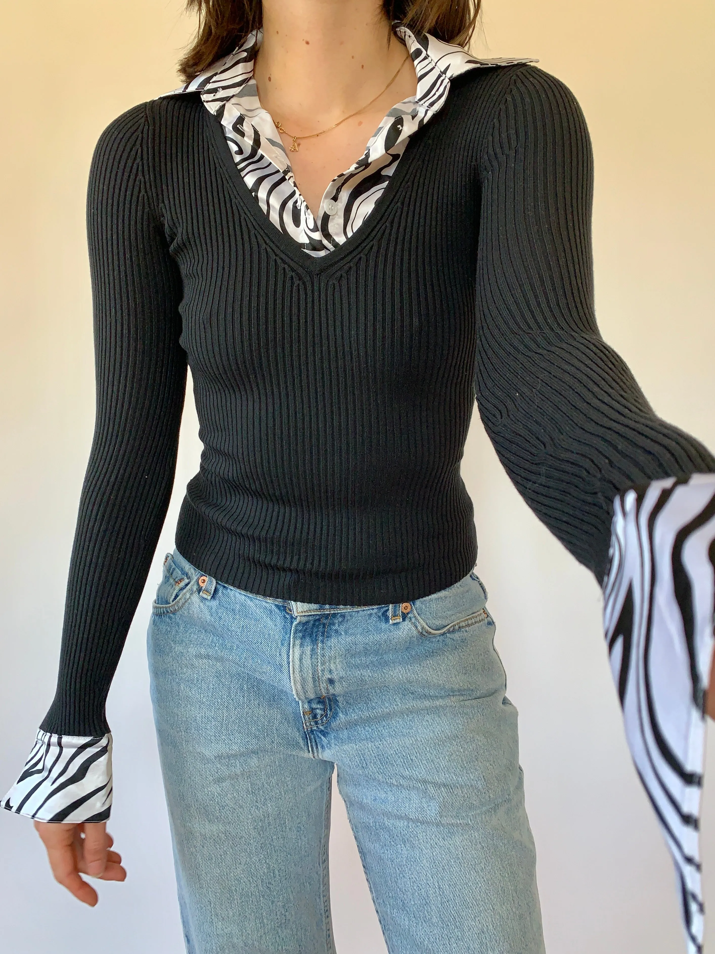 Vintage Layered Blouse