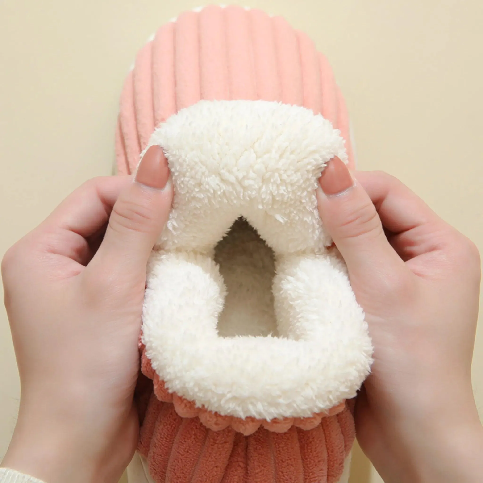 Winter Cotton Slippers – Warm Plush Shoes for Men & Women
